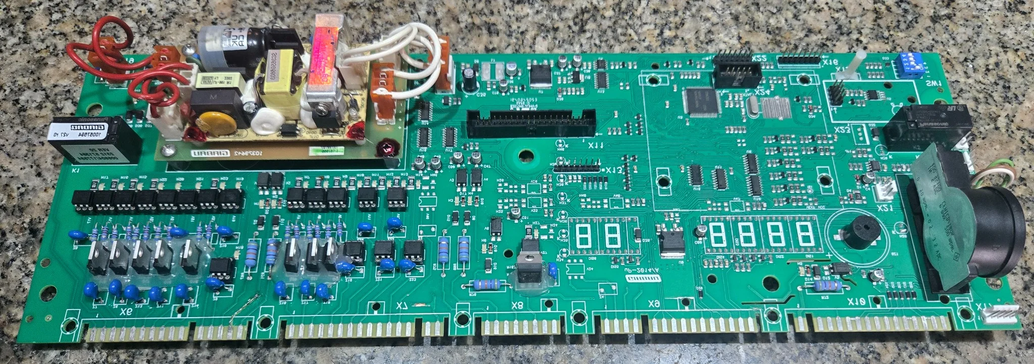 Placa de controle da lavadora industrial Girbau para automação e comando de ciclos